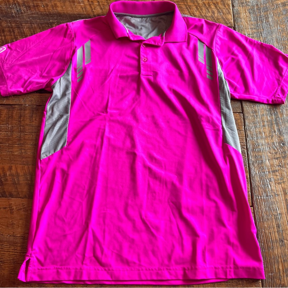 Medium Antigua Golf Shirt - Pink